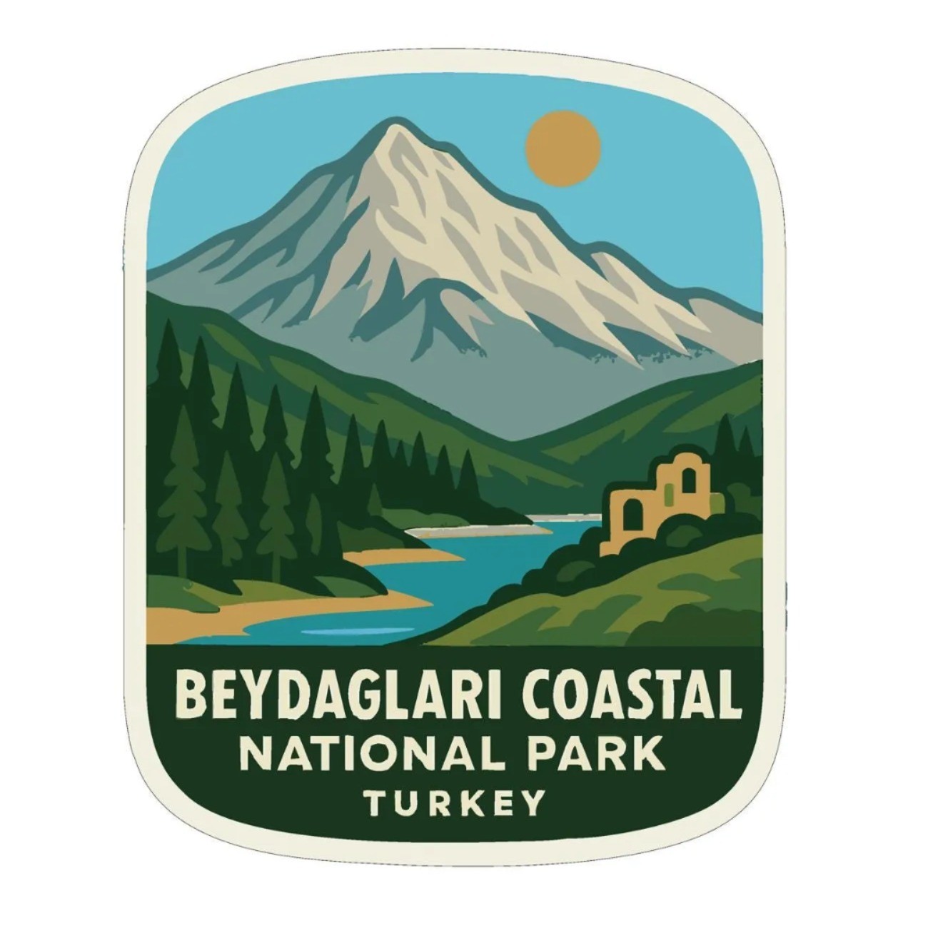 Beydağları Coastal Turkey Iron On Heat Transfer Vinyl HTV World National Parks