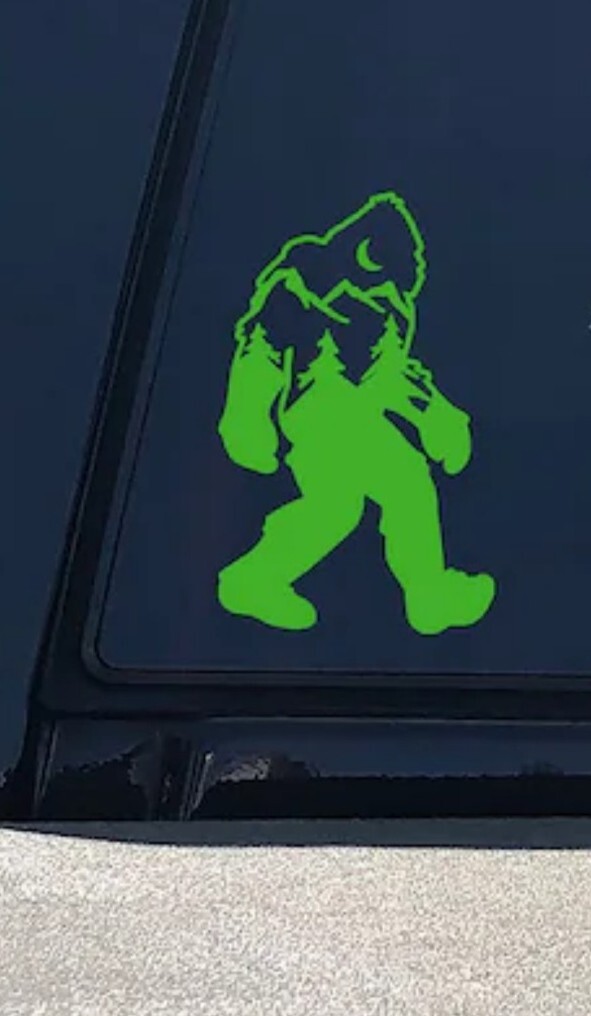 BIGFOOT MOONLIGHT Vinyl Decal for SUV Car Truck Bumper Wall Window laptop