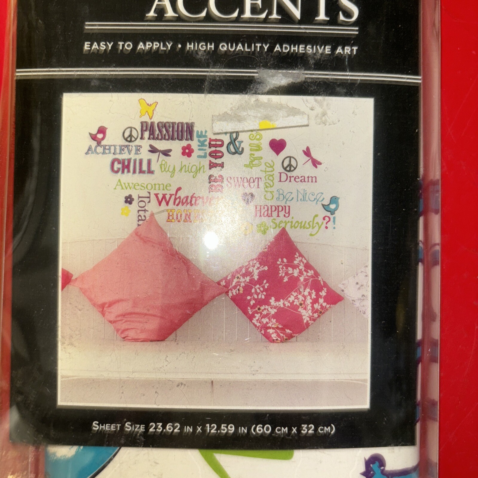 Wall Designer Accents Achieve Typography 2012 Adhesive Art Chill Whatever Dream