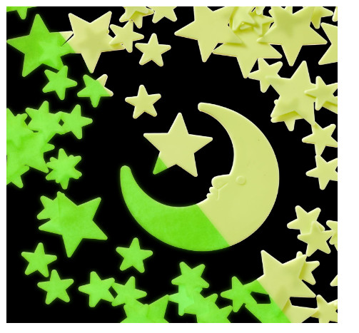 Deluxe Glow Stars; Glow in the Dark Stars for Ceiling, Ceiling Stars