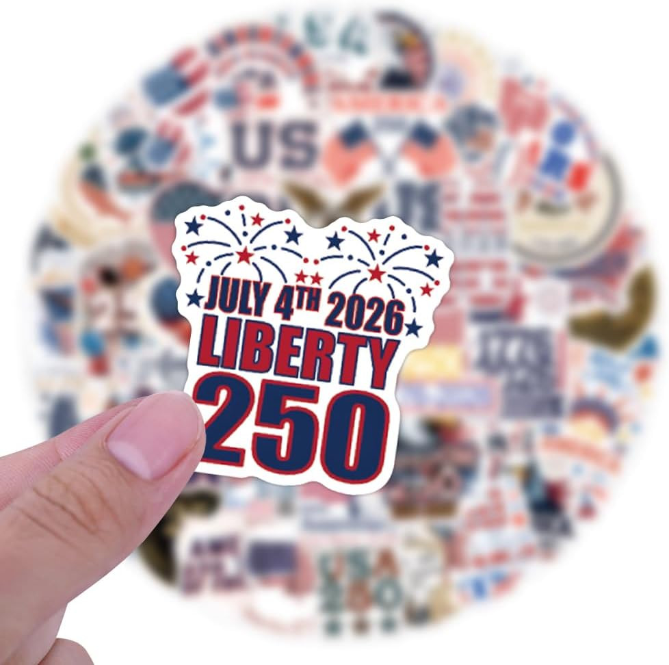 United States 250Th Anniversary 1776 2026 Stickers 50Pcs, Retro American 250 …