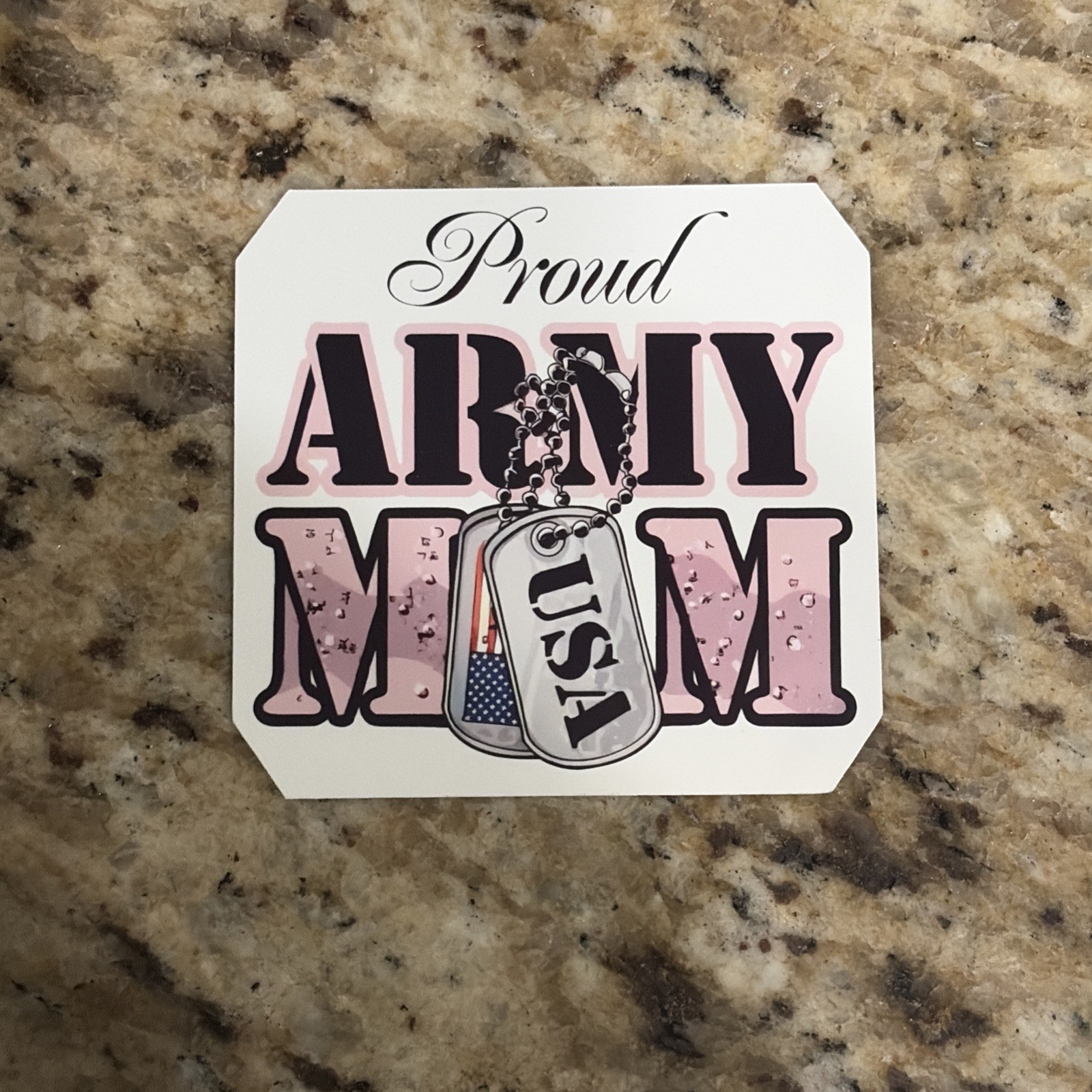 Proud Army Mom Sticker 3in Custom Design 2026 Military X MM Series