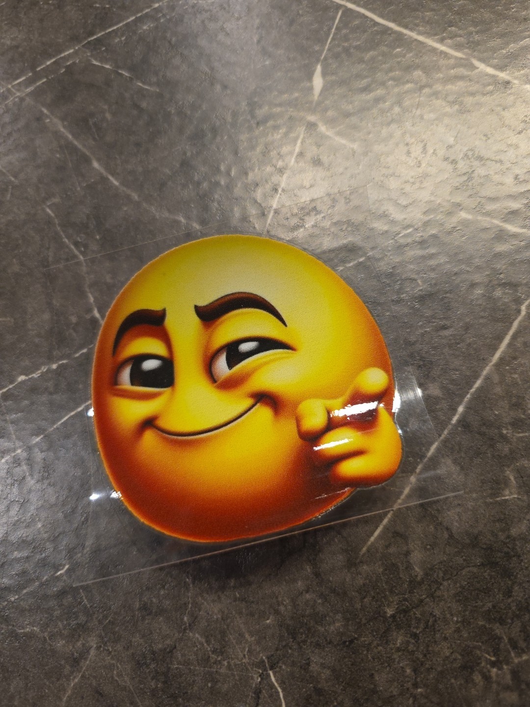 You're Awesome Smiley Face Emoji UVDTF Raised Decal STICKER Waterproof Color