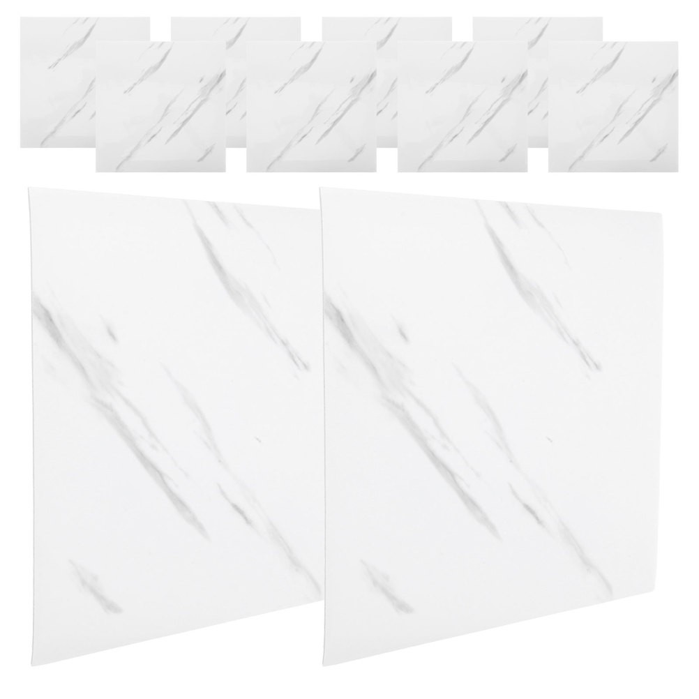 20 Pcs Simulated Marble Peel And Stick Self Adhesive Tiles For Bathroom Kitchen