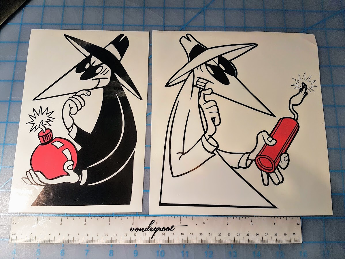 Spy vs Spy Decal / Sticker 8.0 Car Truck Helmet Window Laptop Welding Moto MX
