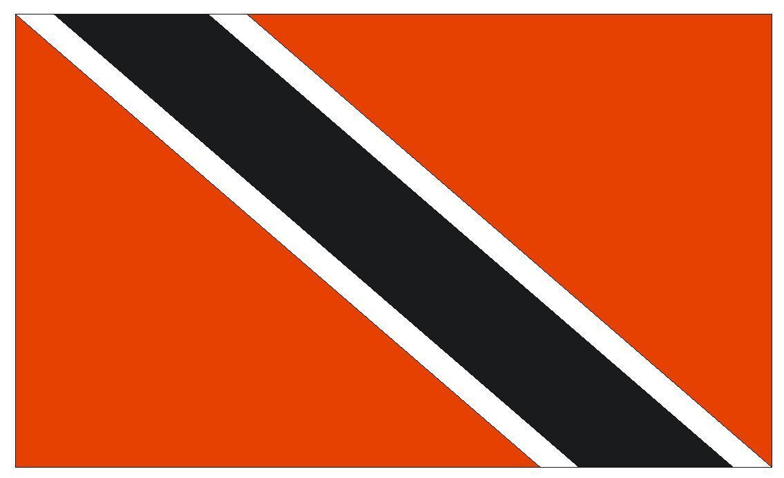 Trinidad y Tobago International Flag Sticker Decal F513