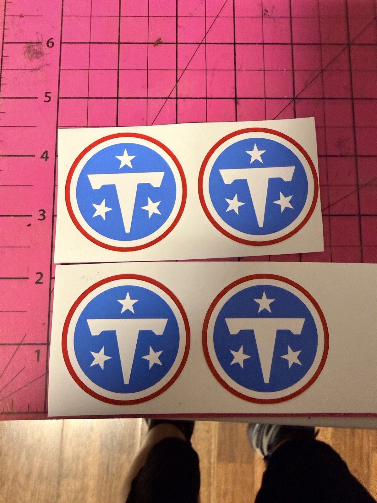 Tennessee Titans Alternate Logo Regular Vinyl Decal 2” Decals Lot Of 4