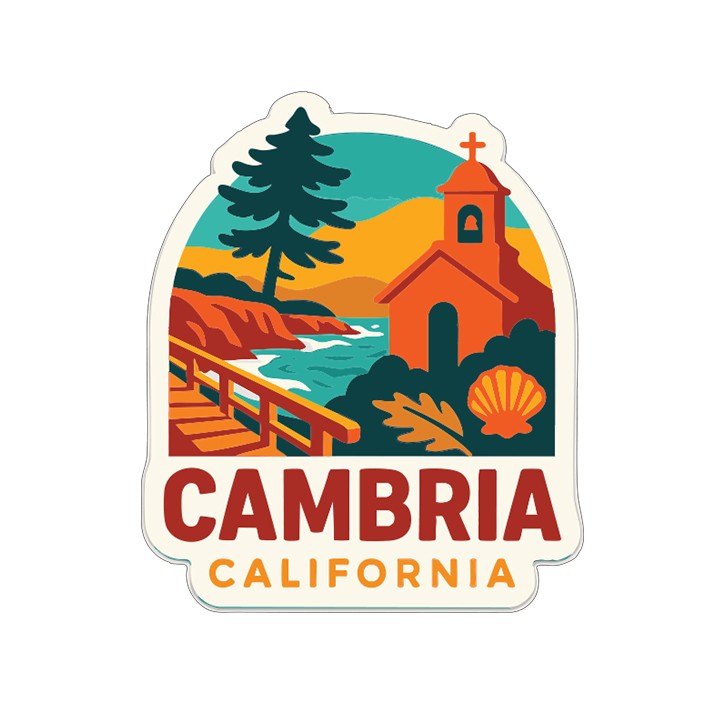 Cambria Sticker Decal Vinyl Die-Cut City Skyline Landmark Design