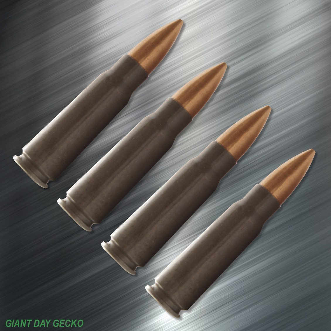 (4) FOUR AK47 Bullets Vinyl Decal Sticker For Car Laptop Skateboard AK-47 Bullet