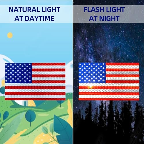 American Flag Decal,3pcs USA Flag Decal 5 x 3 Inch Red – Egp Highly Reflective