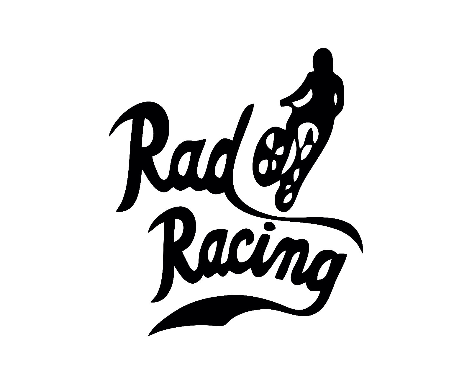 RAD LOGO vinyl decal sticker car BMX bike cult movie dvd Bill Allen Loughlin