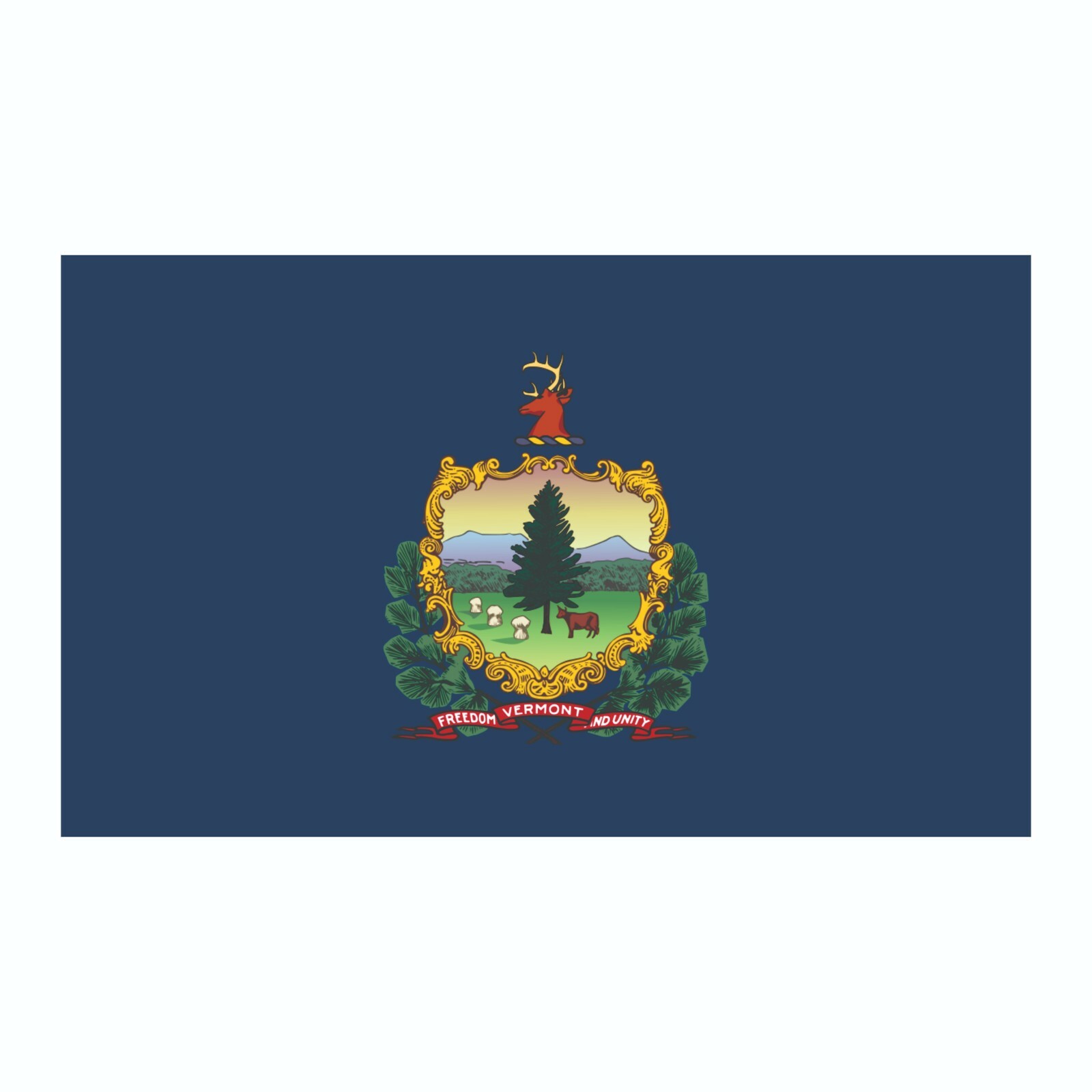 Virginia State Flag Sticker, Decal, Bumper Sticker Vacation Sticker 3" x 5"