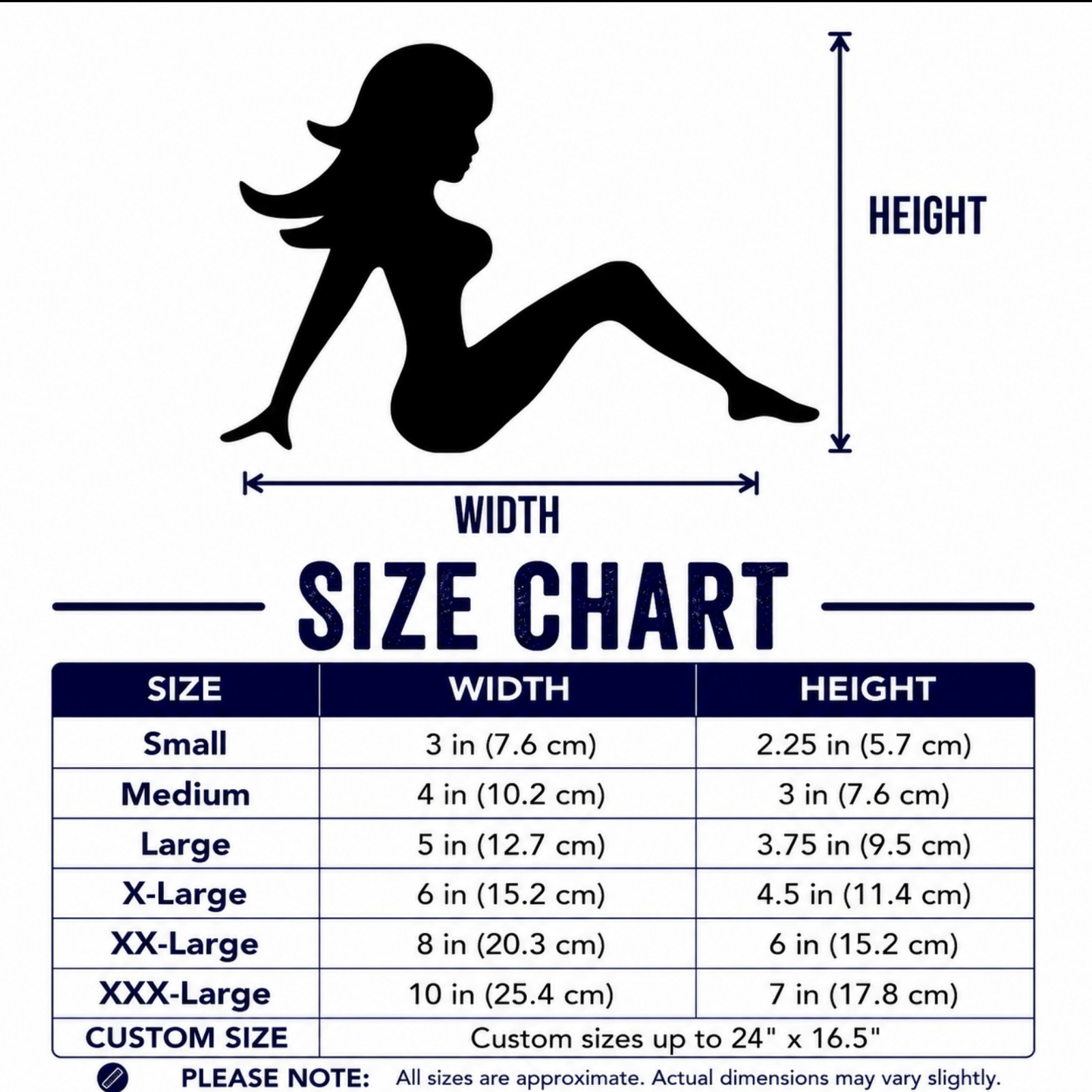 Trucker Mud Flap Girl 2X STICKER DECAL Truck Lady SILHOUETTE Classic Vintage