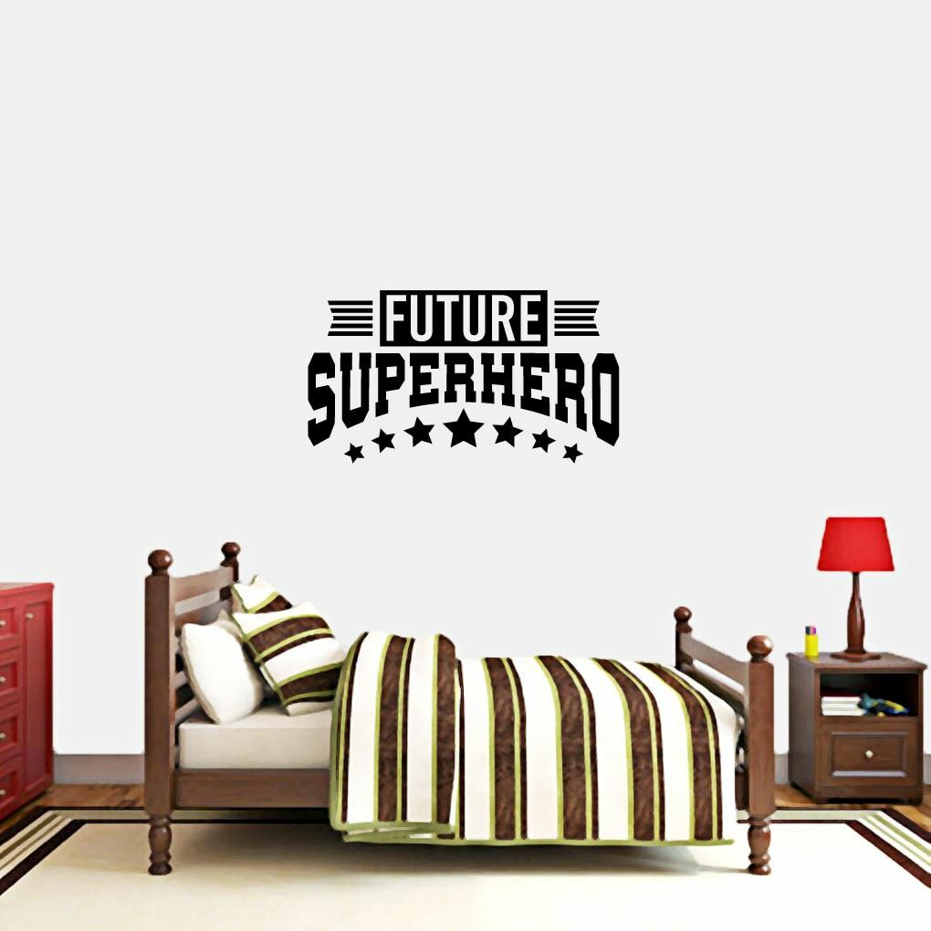 Future Superhero Wall Decal – Kids, Teens, Bedroom, Playroom, Wall Sticker, Art
