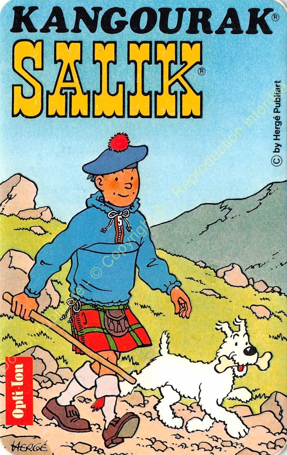 HERGE TINTIN KANGOURAK SALIK STICKER n3