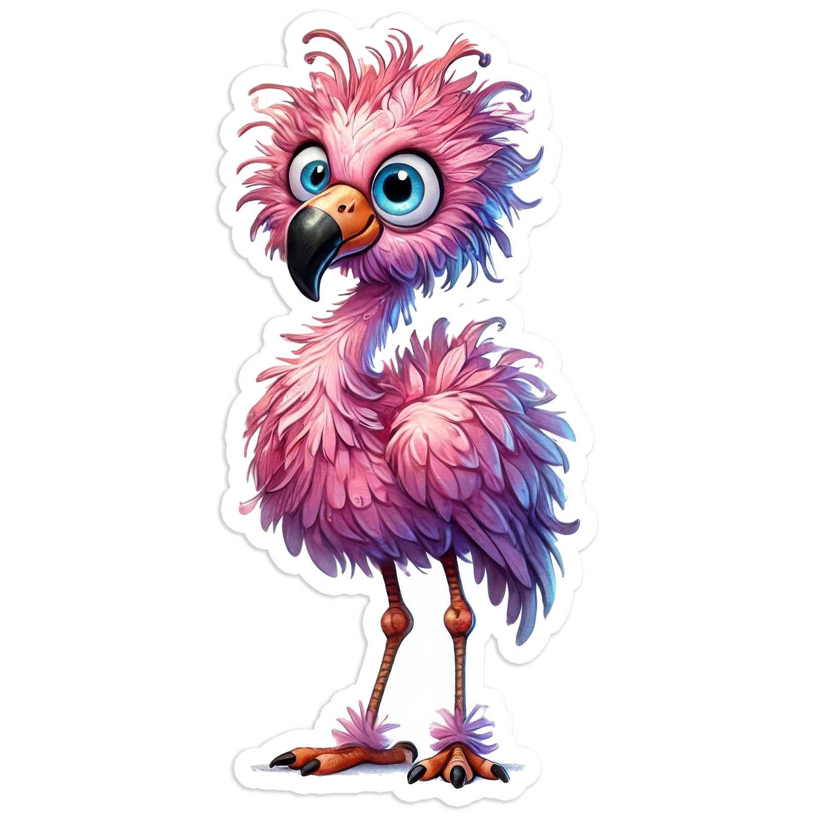 Standing Flamingo – Vinyl Decal Sticker – Car Window Laptop – #351