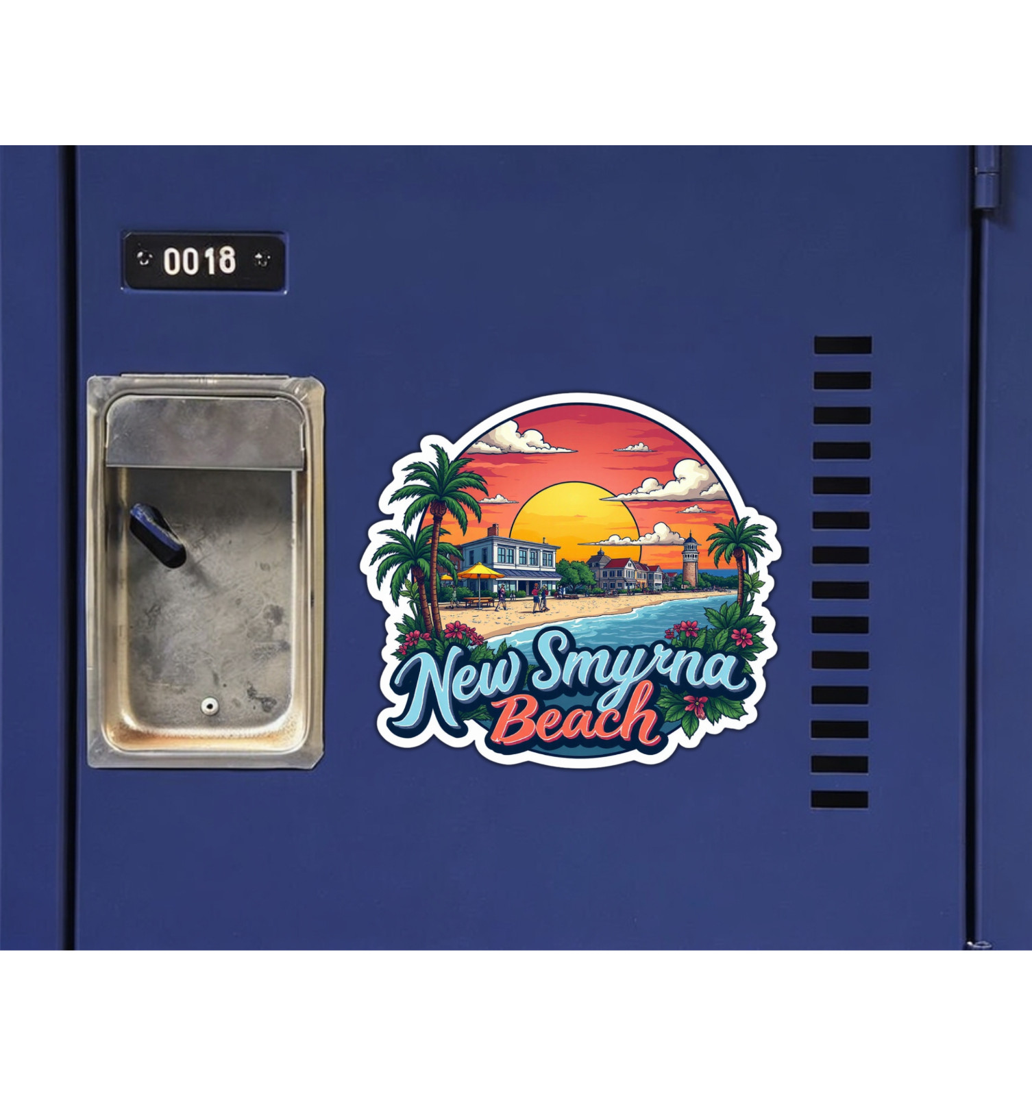 New Smyrna Beach Florida Fridge Magnet or Laptop Sticker