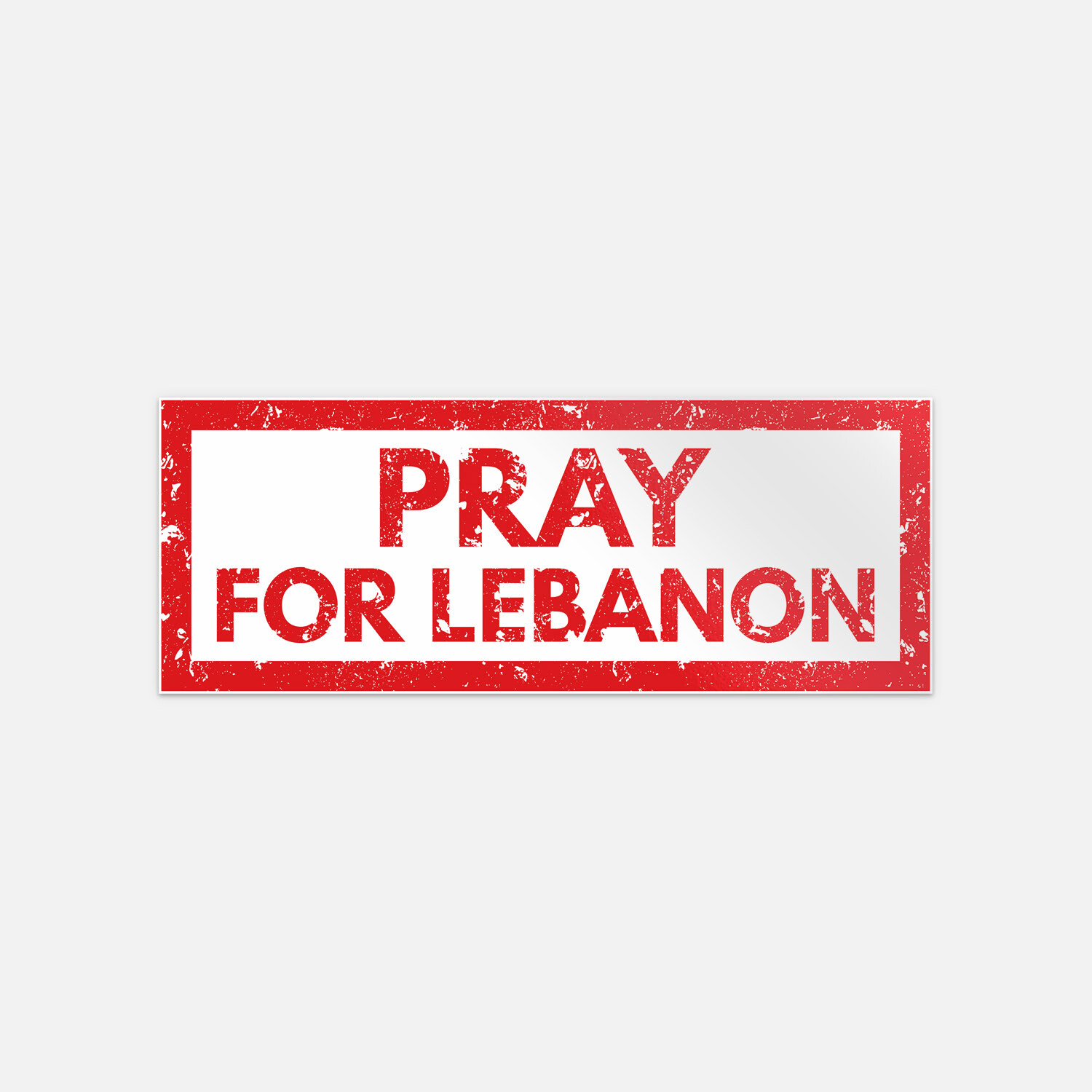 Pray For Lebanon Grunge Vinyl Sticker Decal