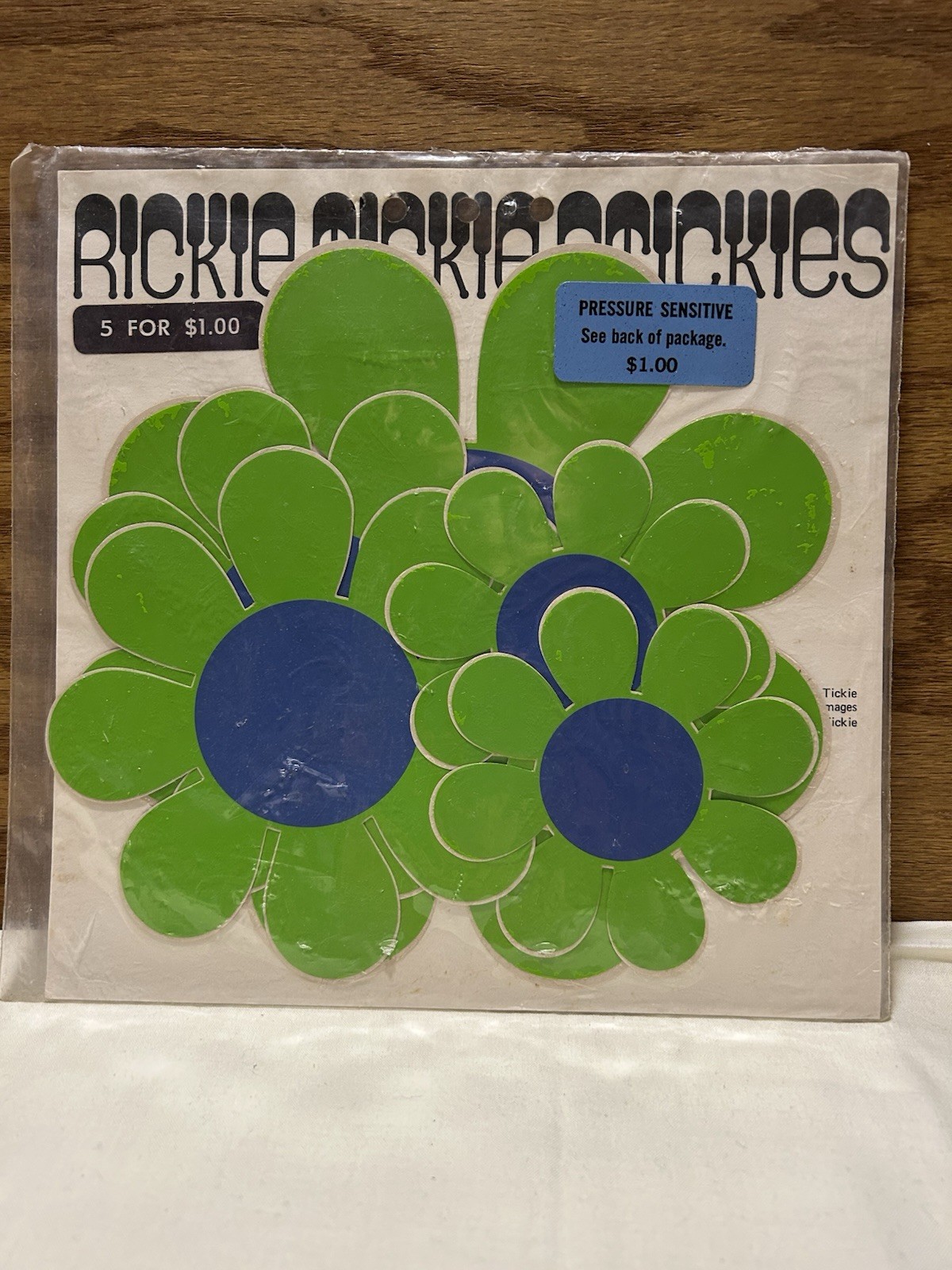 1970 Rickie Tickie Retro Stickers, Sealed