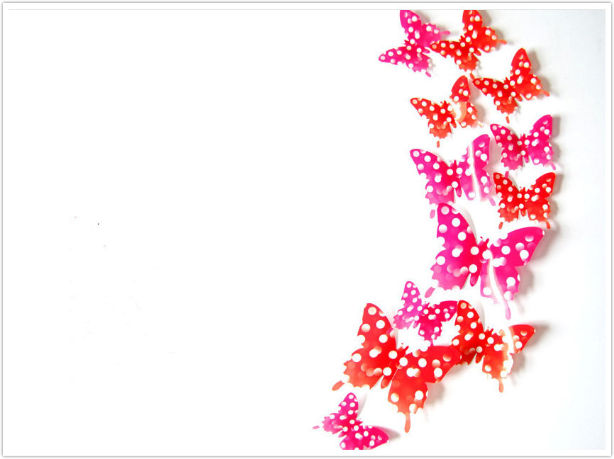12pcs 3D Butterfly Art Wall Mural Stickers Home Decorations