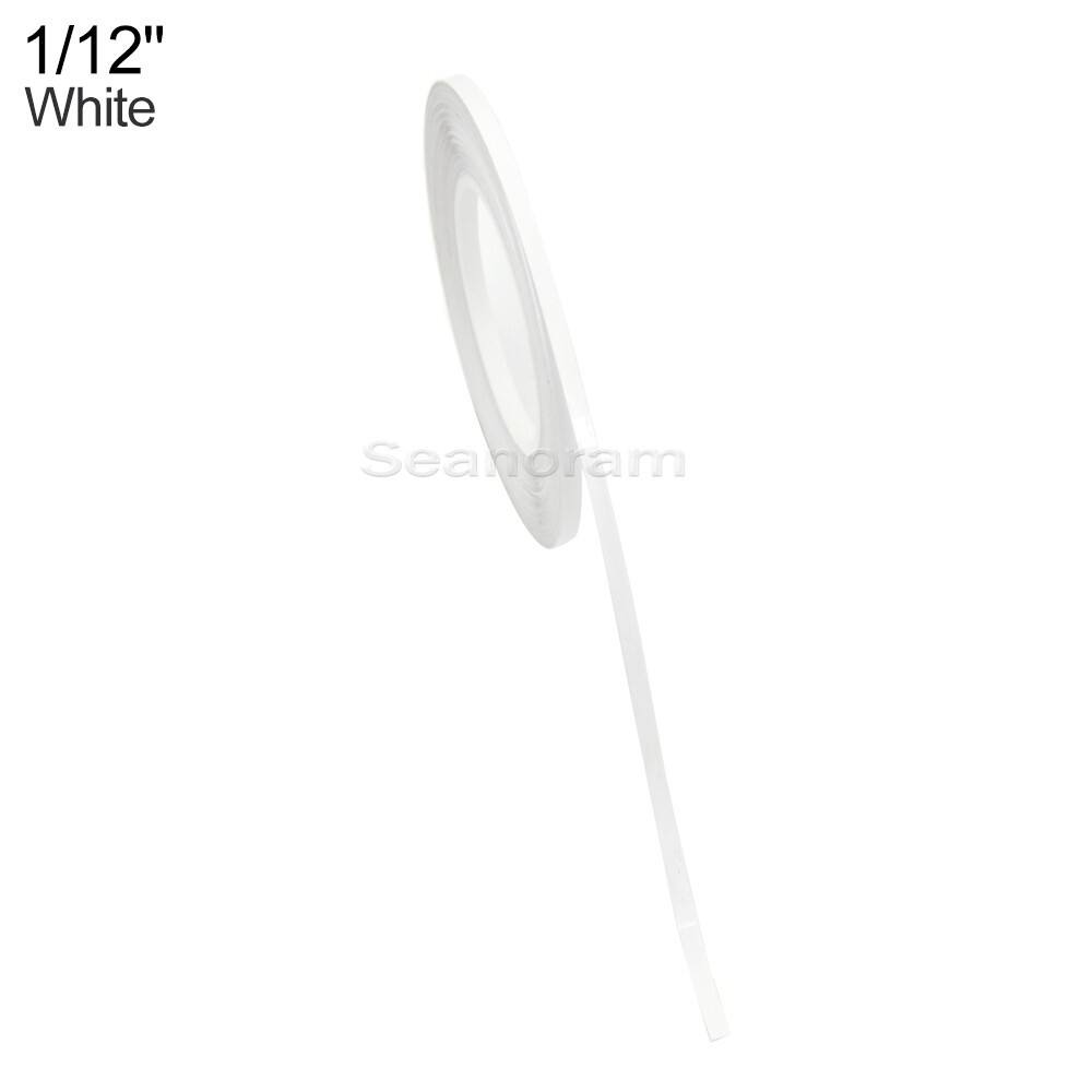 1/12" 2mm White DIY Home Shop Pinstriping Pin Stripe Line Decal Vinyl Sticker