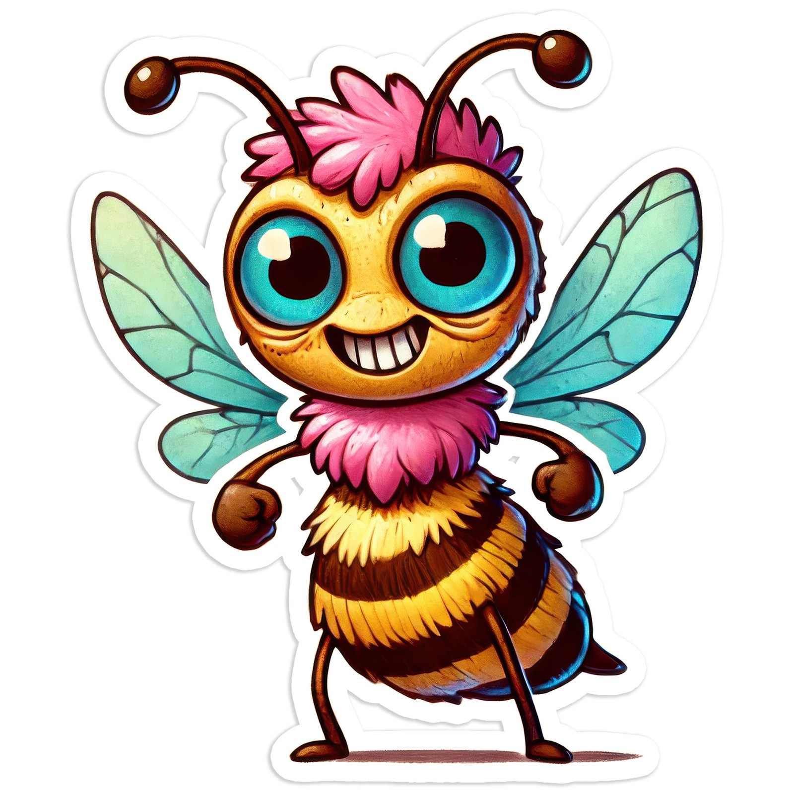 Cute Wasp – Vinyl Decal Sticker – Car Window Laptop – #536