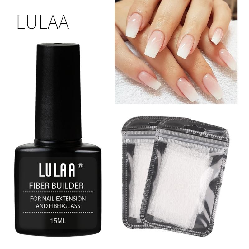 Nail Extension Fiber Set Nail Extension Gel Repair Liquid Paper-free Support She