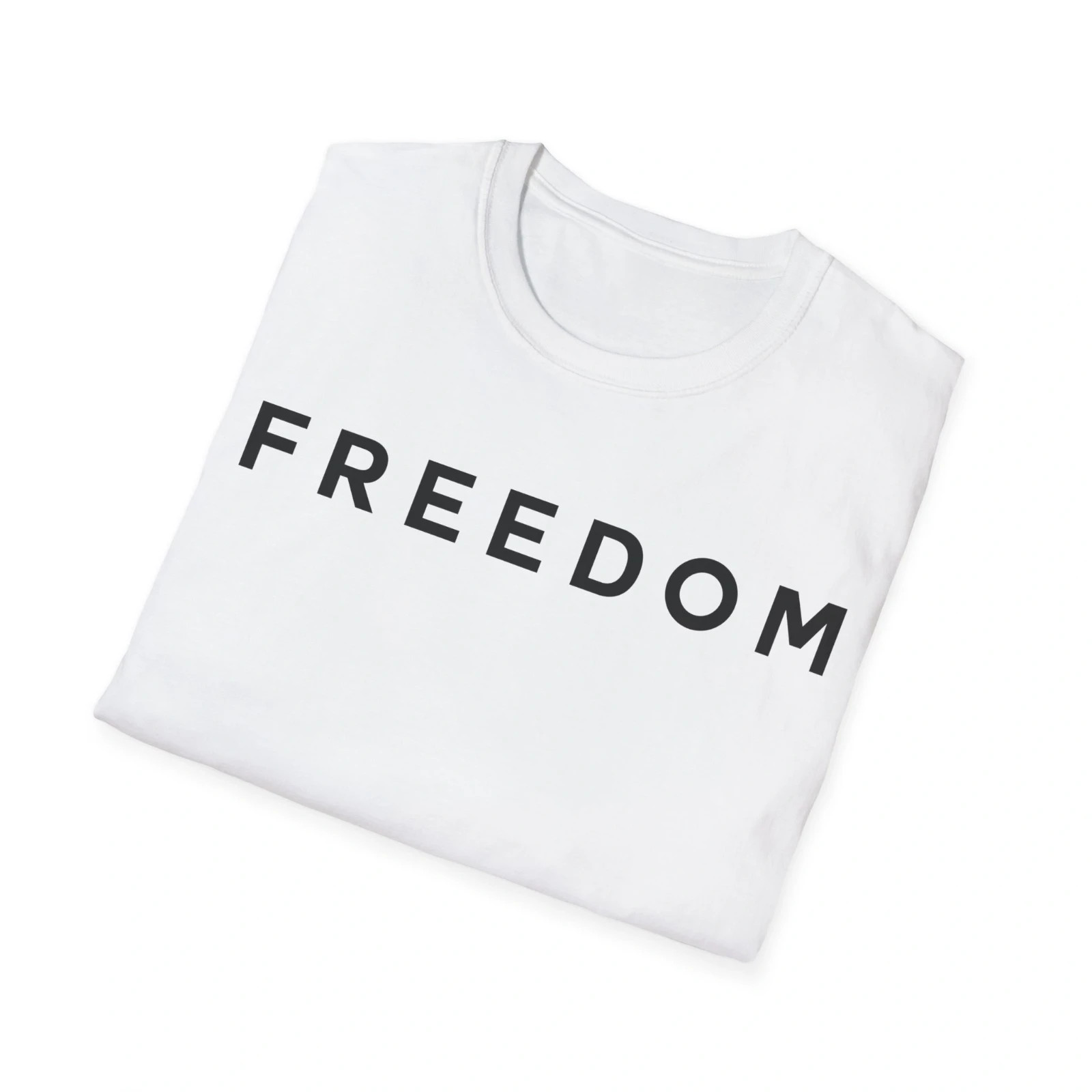 Charlie Kirk "Freedom" T-Shirt – White – Turning Point USA – S-XXL