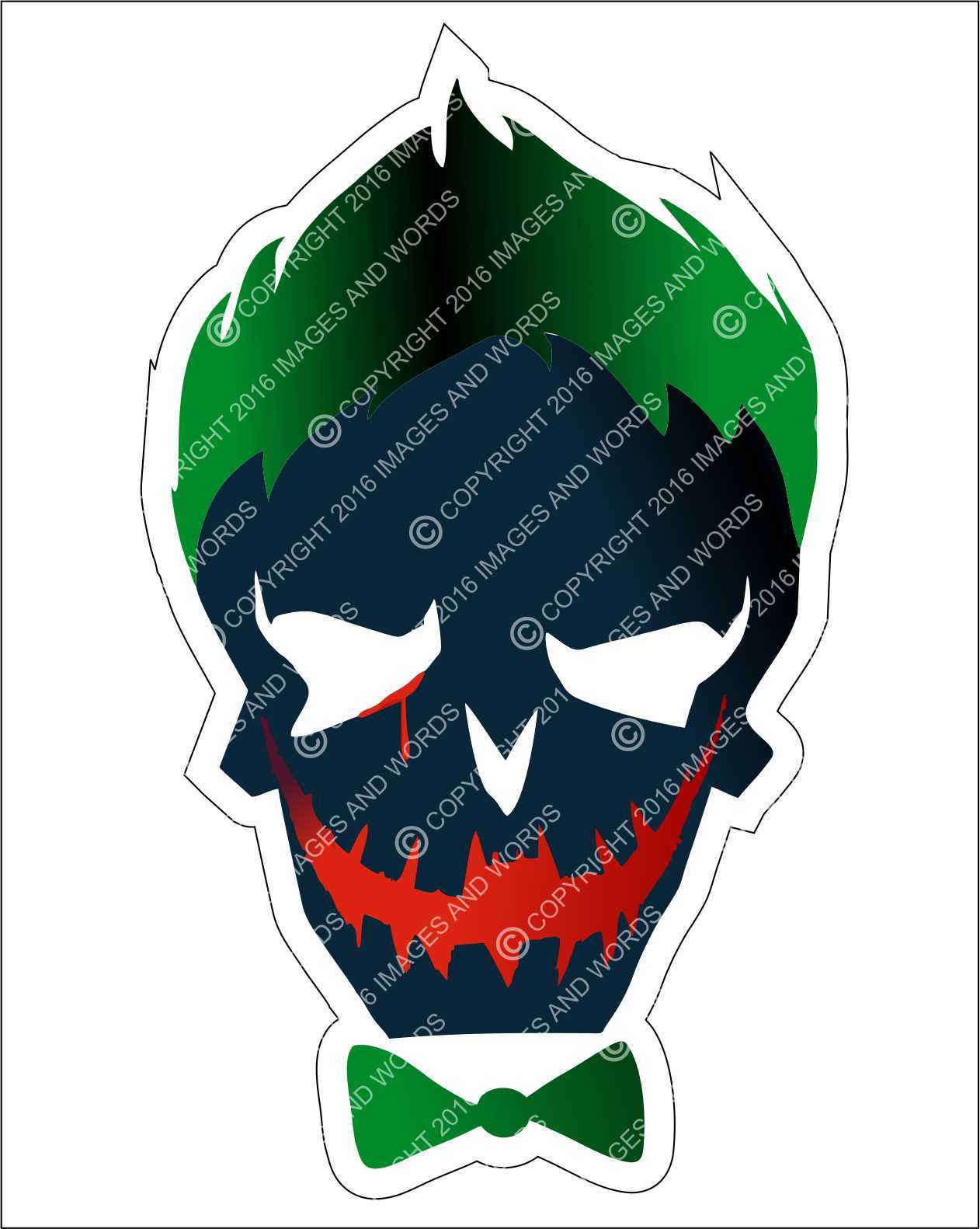 Suicide Squad Character vinyl decal sticker supervillain movie Joker Harley Gift