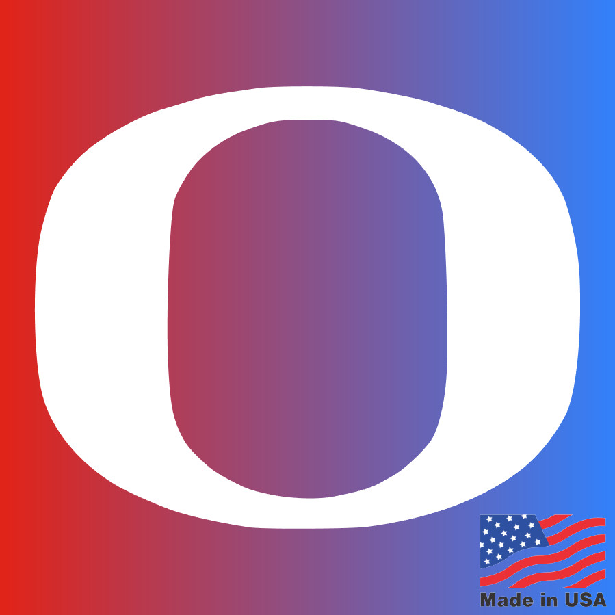 Oregon University Logo Vinyl Dercal – Many colors available – Free Shipping