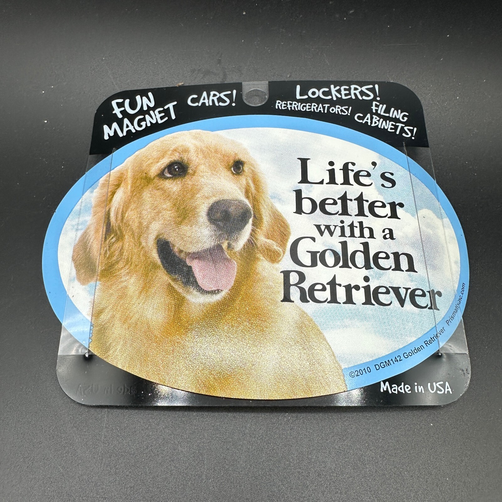 Life's better with a Dog Magnet Decal Oval Made in the USA Prismatix Pick Breed
