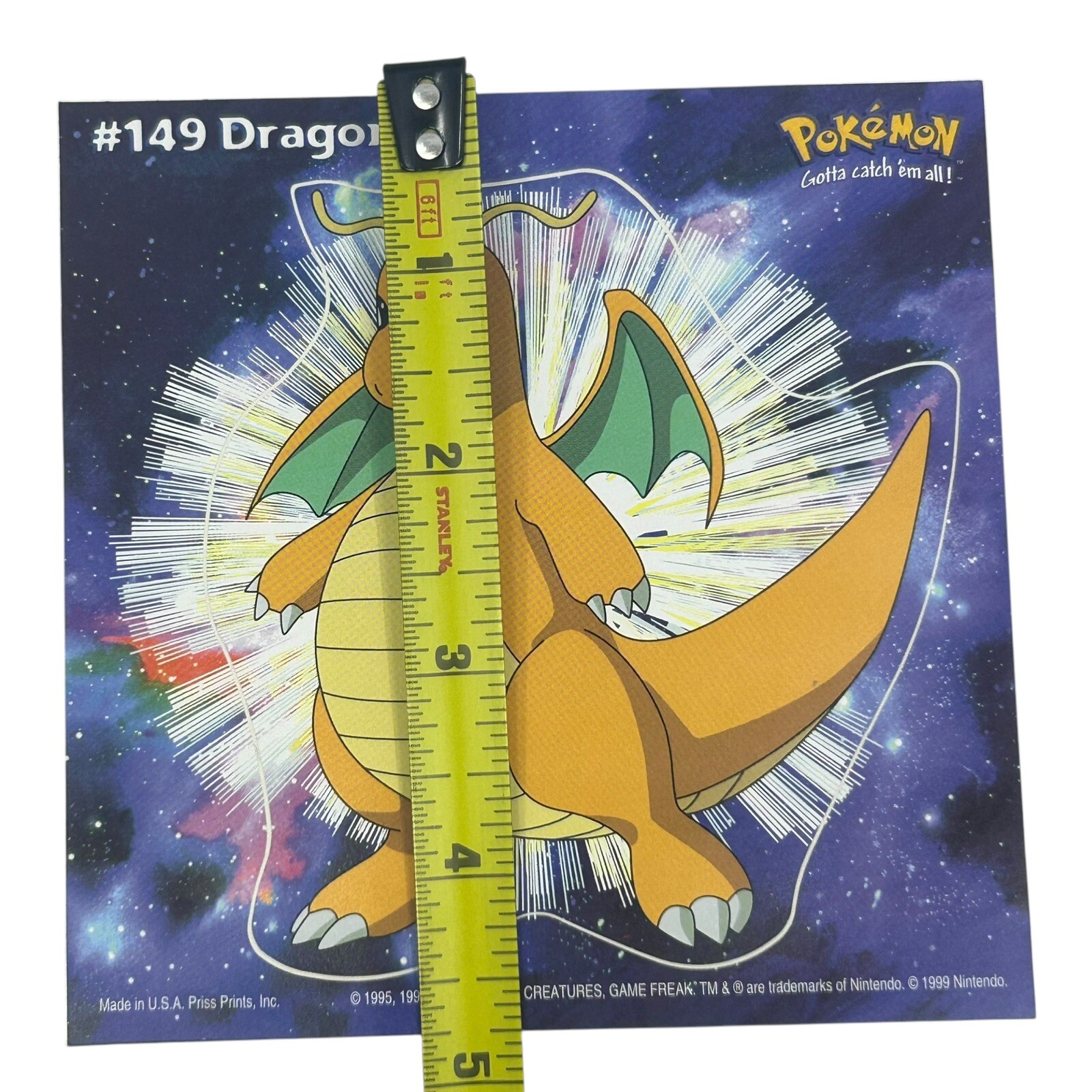 Pokemon Collect ’em Stick-Ups Dragonite #149 Large 4” Sticker Priss Prints