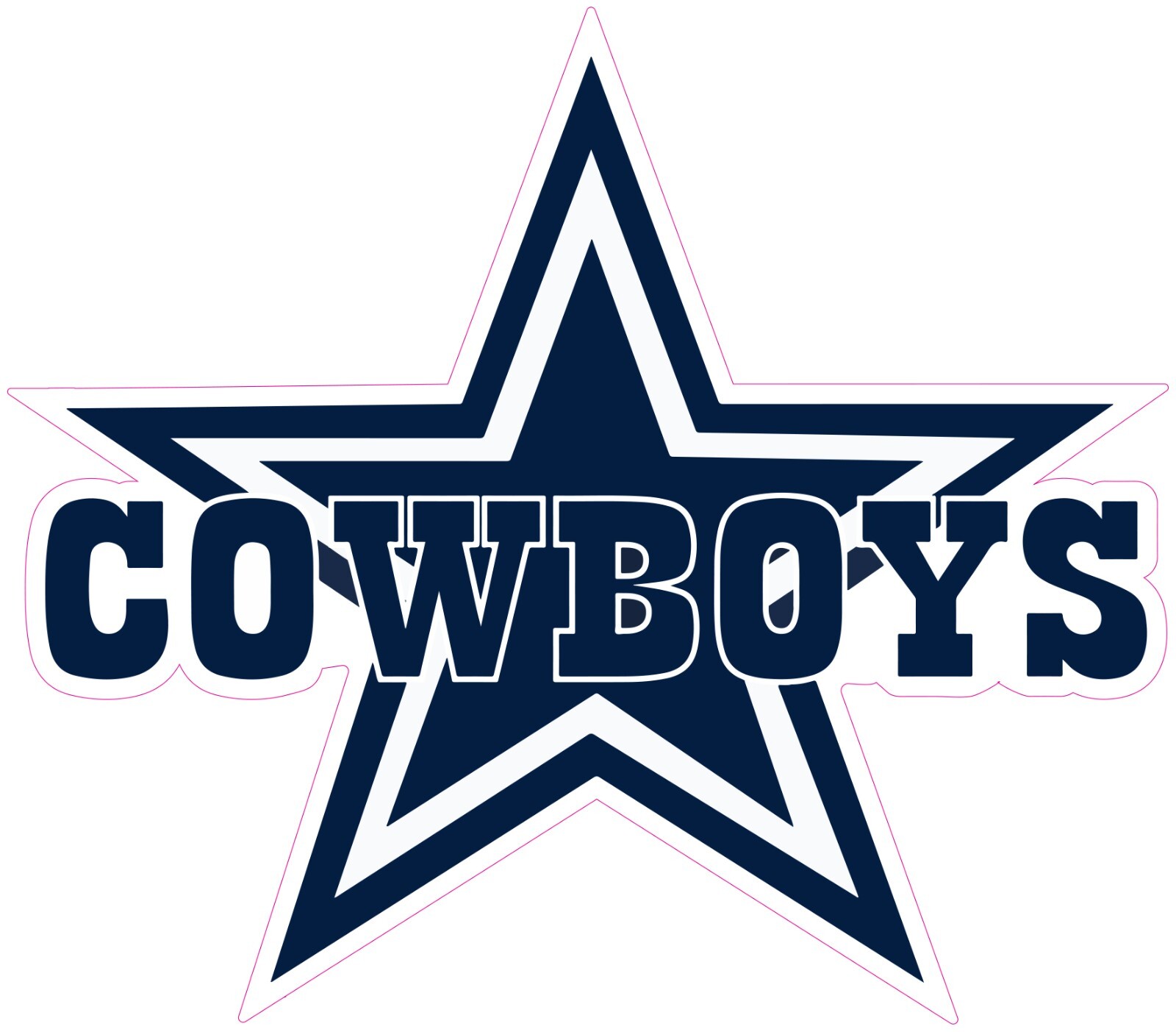 Dallas Cowboys Football Vinyl Decal Sticker Car Truck Bumper Tumbler Mug