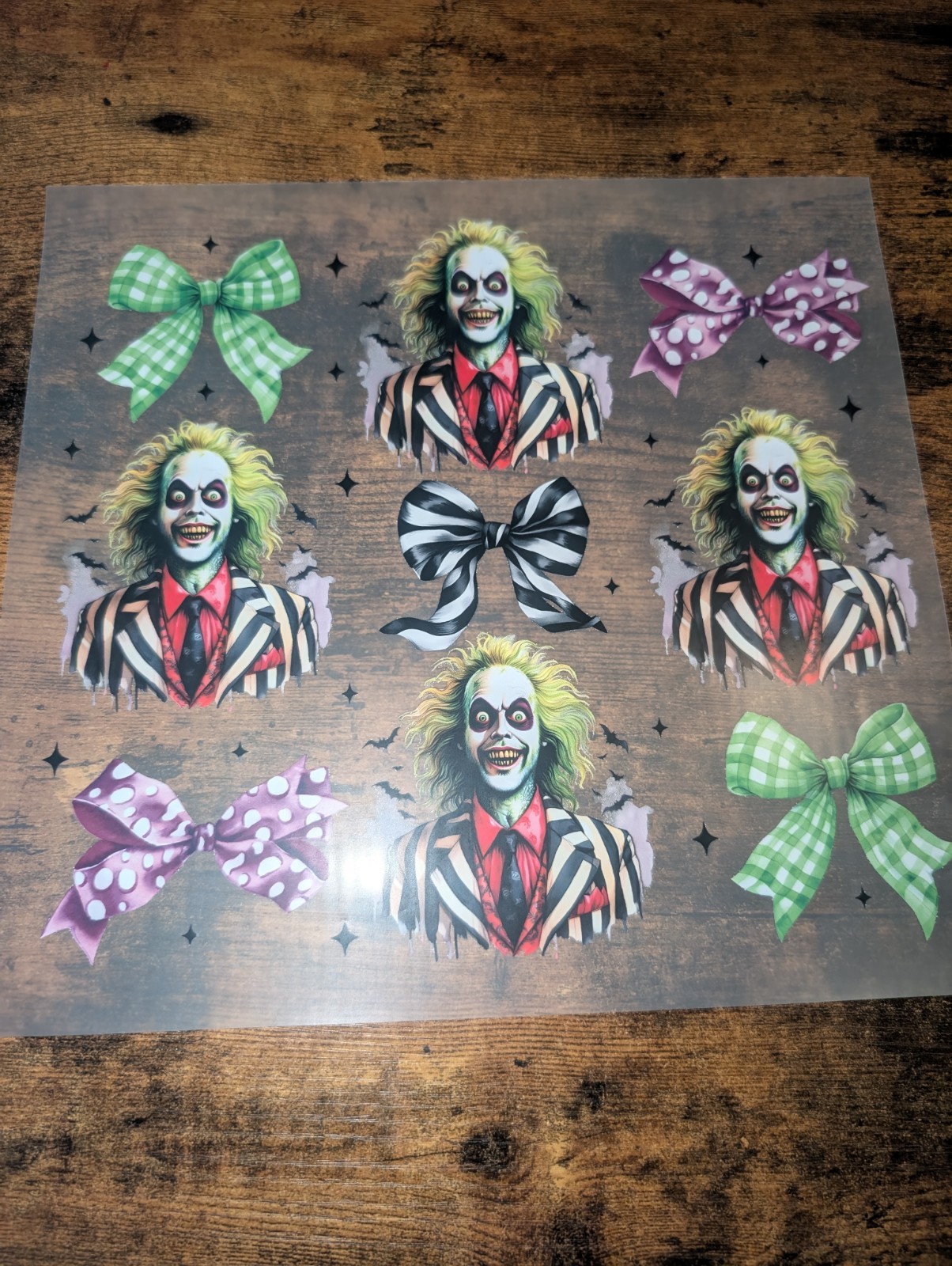 Halloween Horror Self-Adhesive Vinyl Decal Lot Beetlejuice Pennywise Chucky
