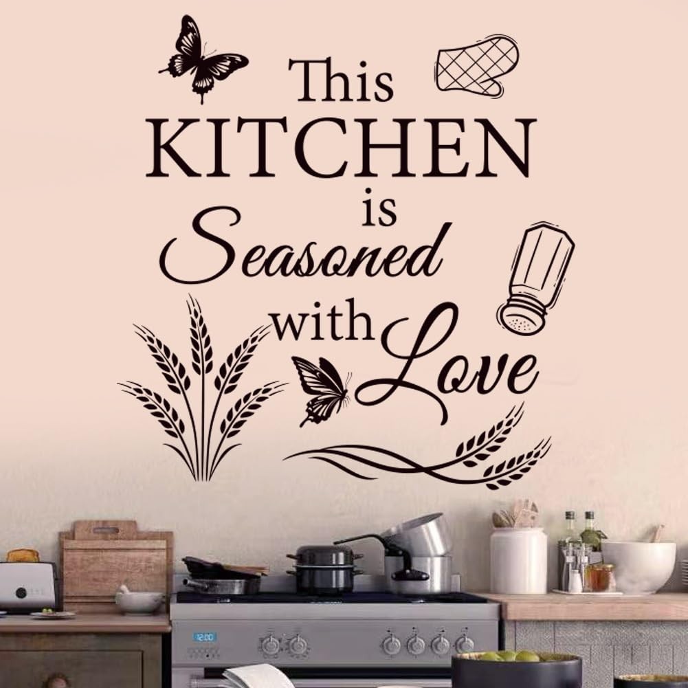 3 Set Kitchen Wall Decals Vinyl Wall Sticker Peel and Sticker Wall Decor for …