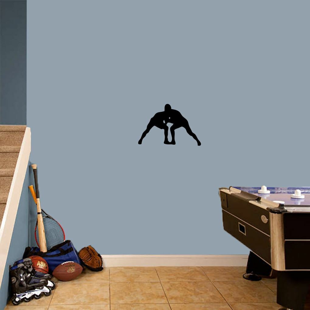 Wrestlers Wall Decal – Sports, Team, Athlete, Man Cave, Bedroom, Locker Room