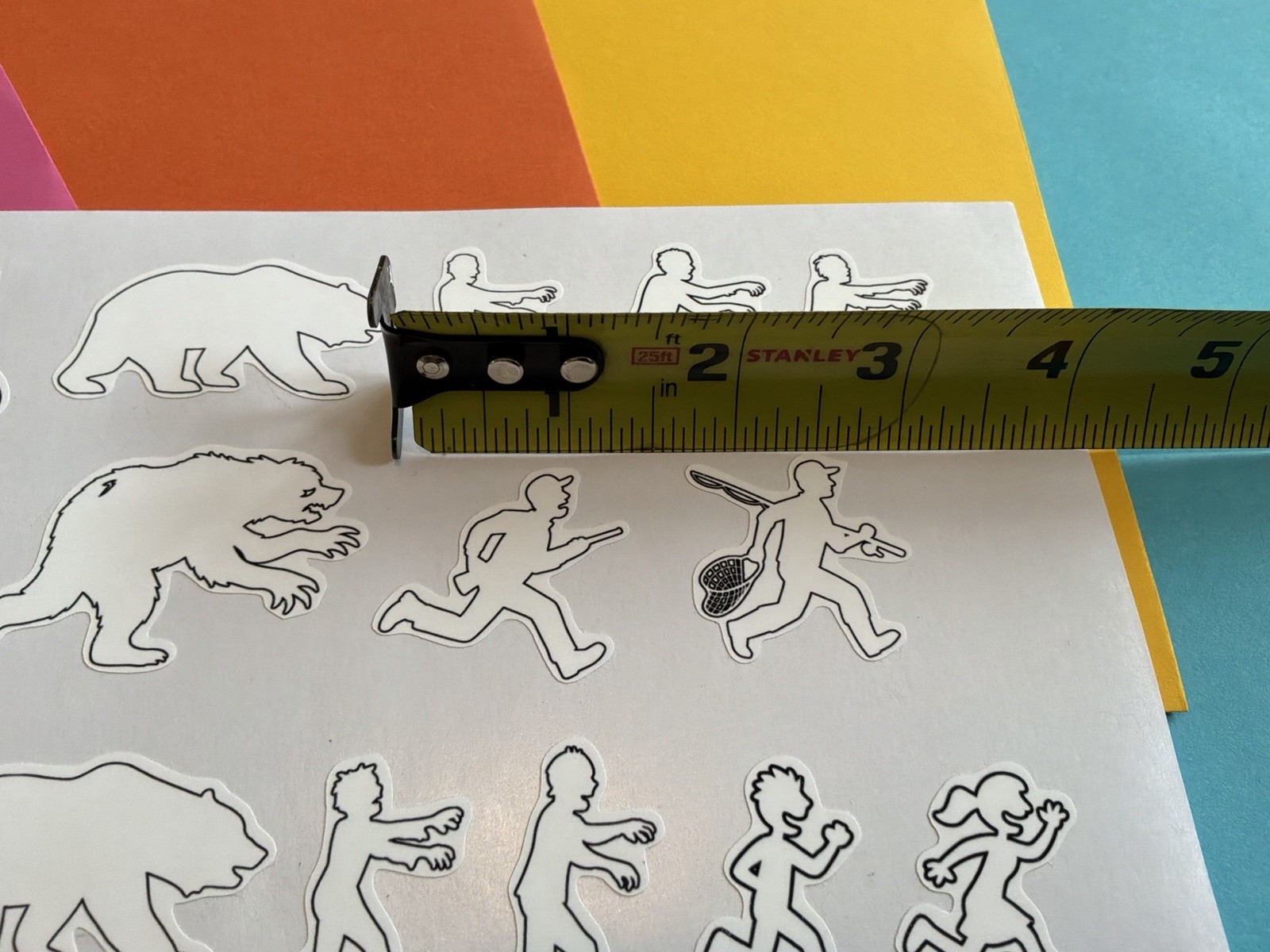 Sasquatch & Zombies RC Scale Hobby Notebook Pre-Cut Decal Set Of 33 1"x1 1/2"