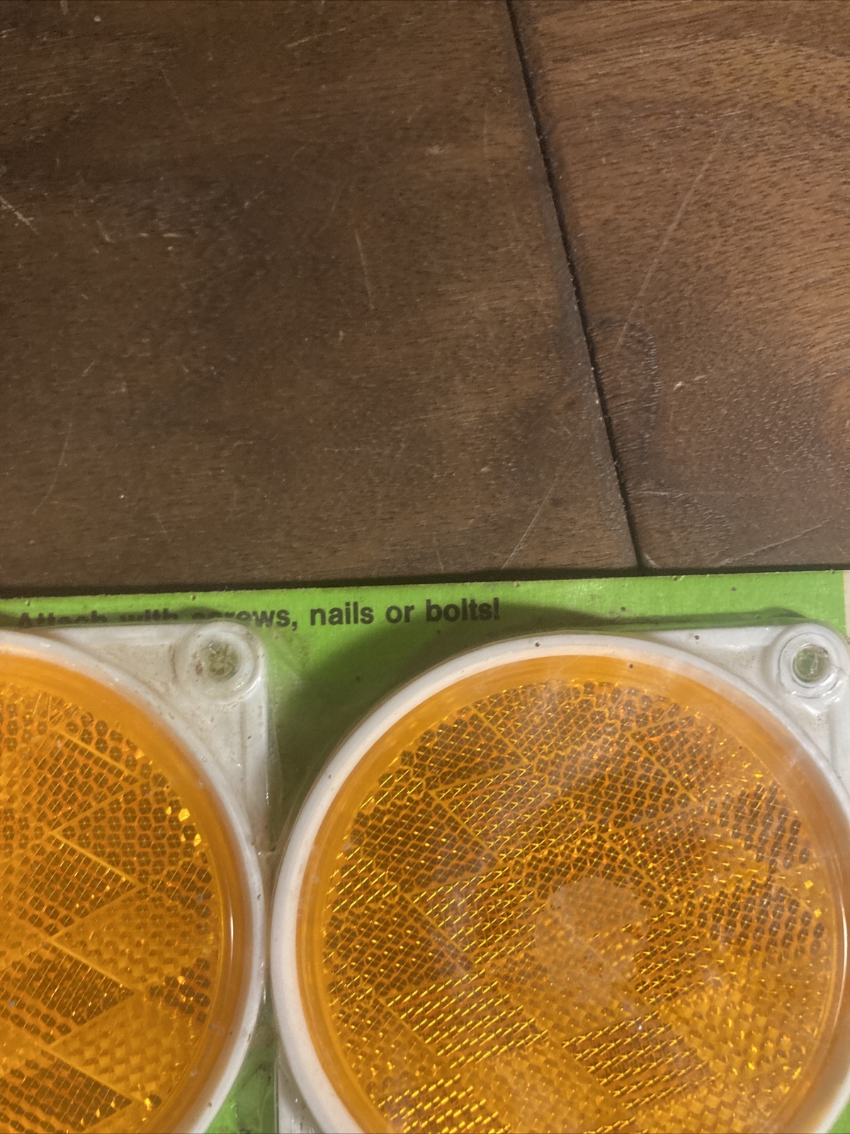 Hy-Ko Products CDRF-3 Nail On Reflector 3 1/4 Diameter Orange , 2 Piece NOS