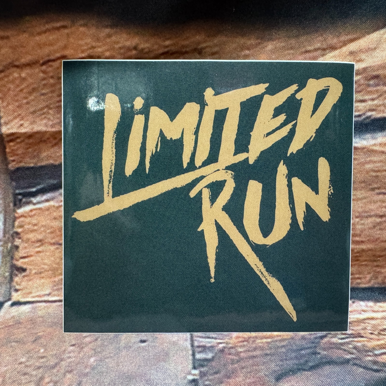 Limited Run Games Gold Logo Sticker Official LRG Promo Swag Decal Green Rare NEW