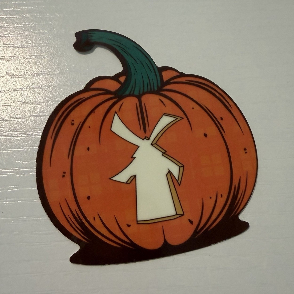 Dutch Bros Pumpkin Sticker Decal Halloween /Fall Windmill
