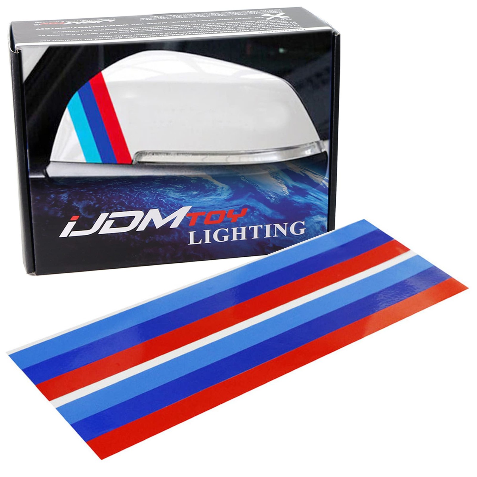Iconic 3Color Stripe Decal Sticker Compatible with BMW Exterior or Interior D…