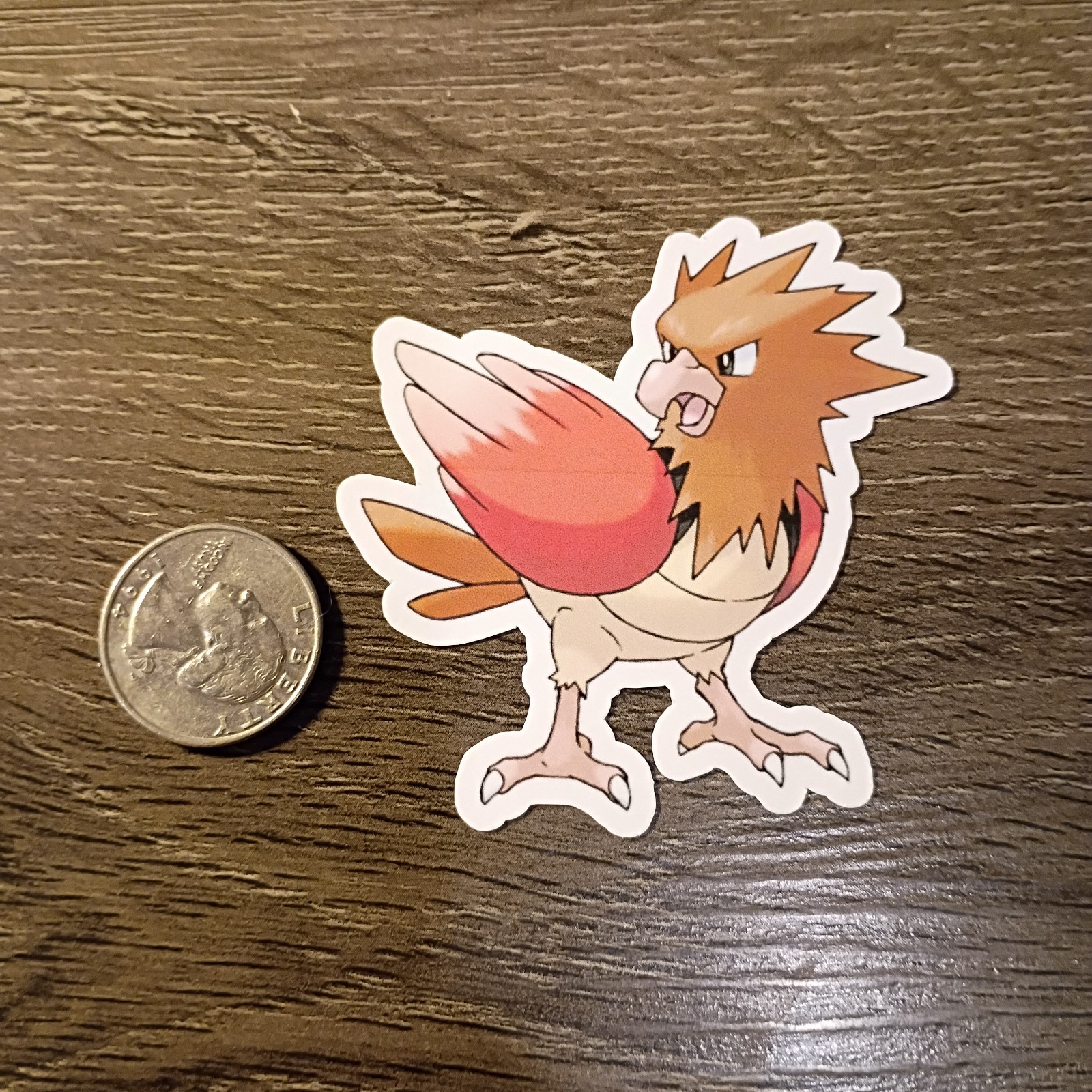 Gen 1 & 3 Spearow Stickers – Lot of 3 – Vinyl, Waterproof, Die-cut – Original