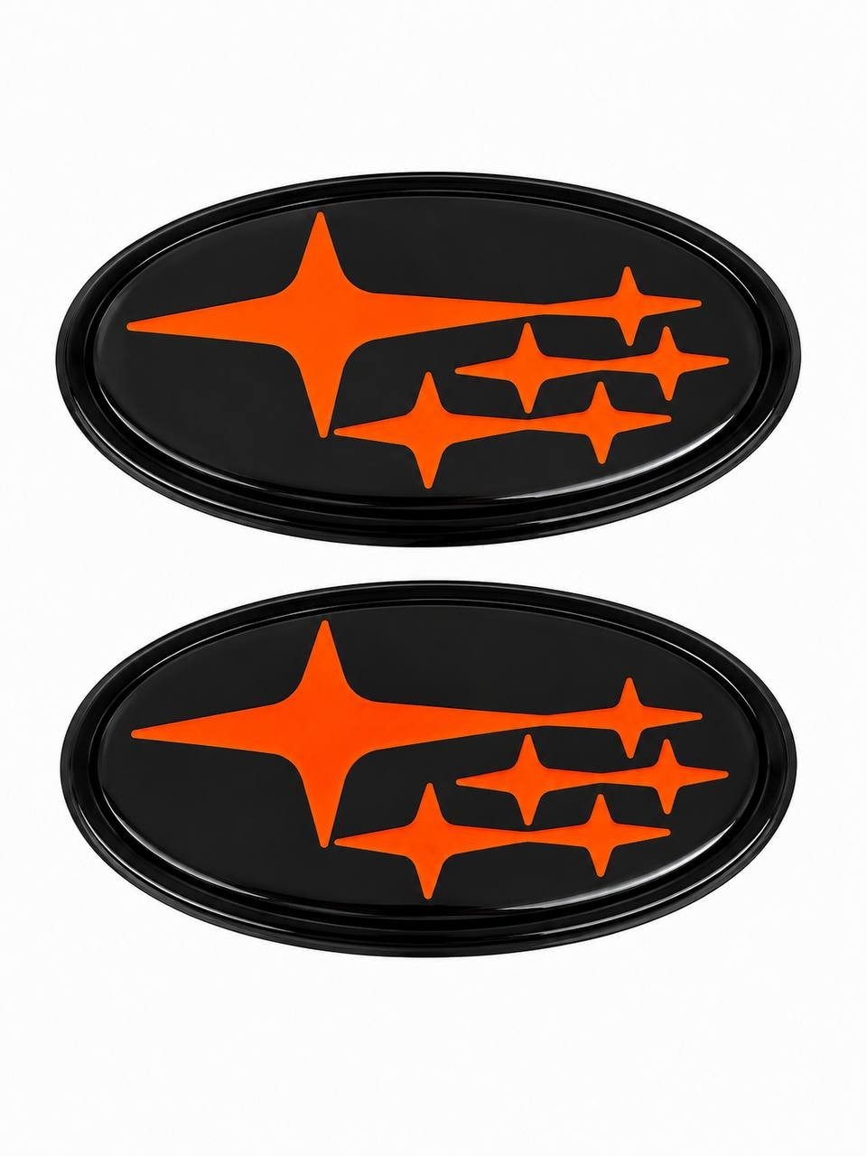 2PCS Acrylic Car Front Rear Emblem Sticker Badge Cover 2015-2021 Subaru WRX STI
