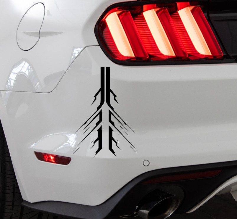 House of Winter Destiny Fallen Indoor/Outdoor Vinyl Decal Matte Black/White