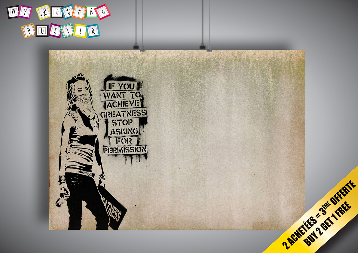 Poster BANKSY STREET ART GRAFFITI Wall Art