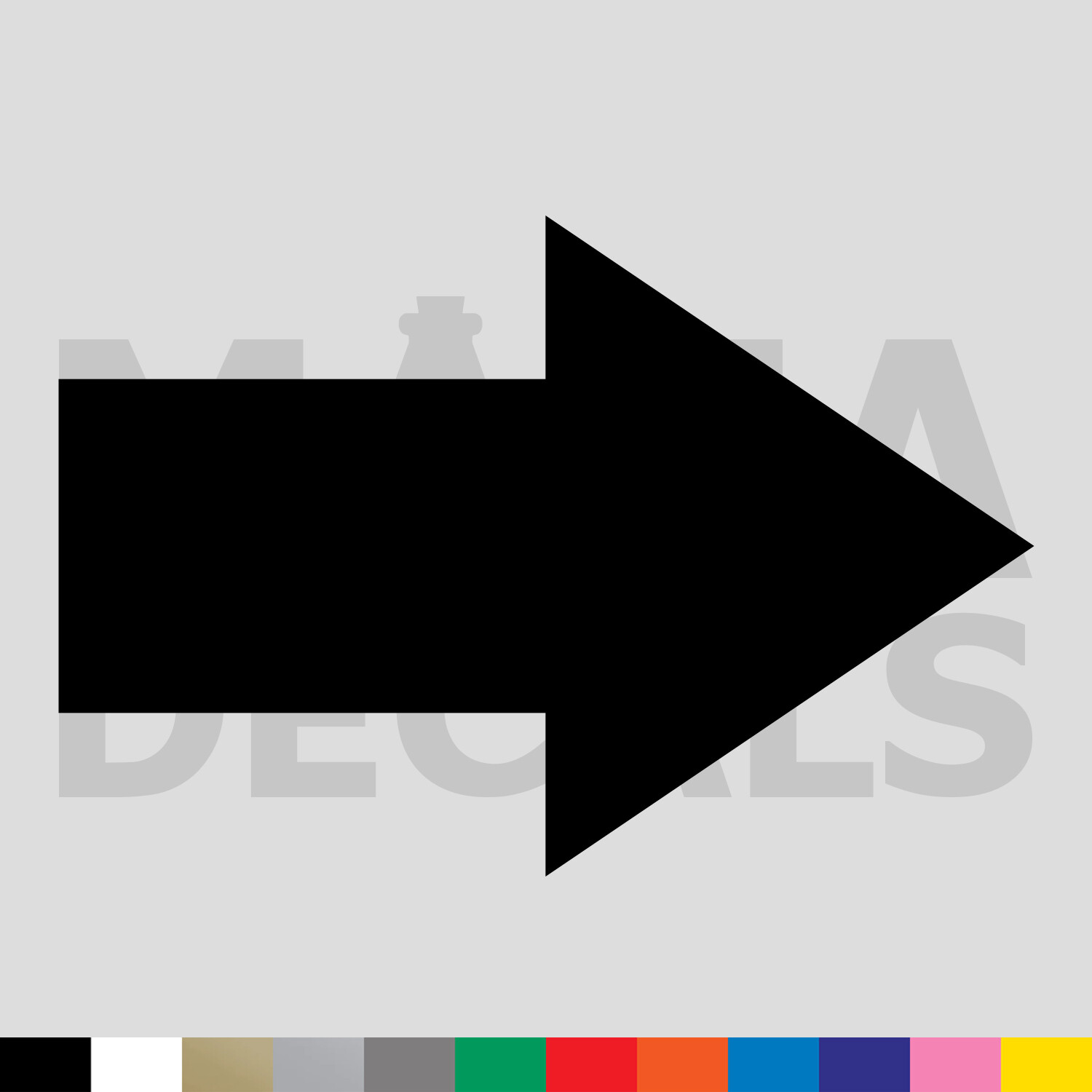Arrow Vinyl Die Cut Decal Sticker – Direction Point