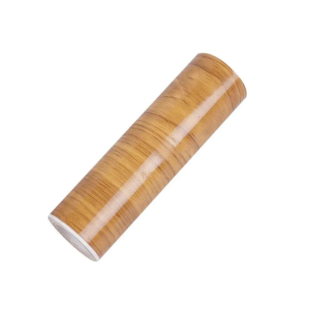 High Gloss Wood Grain Vinyl Wrap Film Car Interior Furniture Countertop Sticker