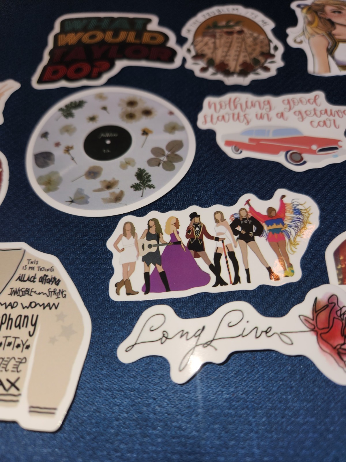 16 Taylor Swift Albu Stickers, Swiftie Stickers, Laptop Stickers, Swiftie Decals