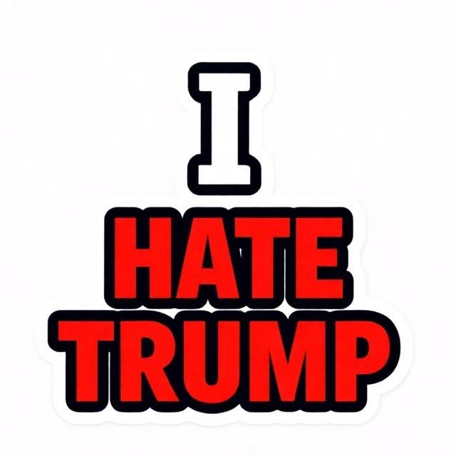 Anti Trump Sticker Political Humor Protest Statement Decal Office Car