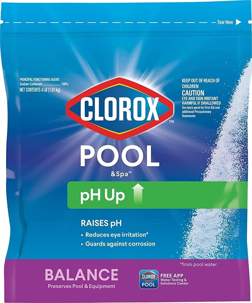 Swimming Pool Ph Up, Raises Ph, Protects against Eye and Skin Irritation, 4LB (P